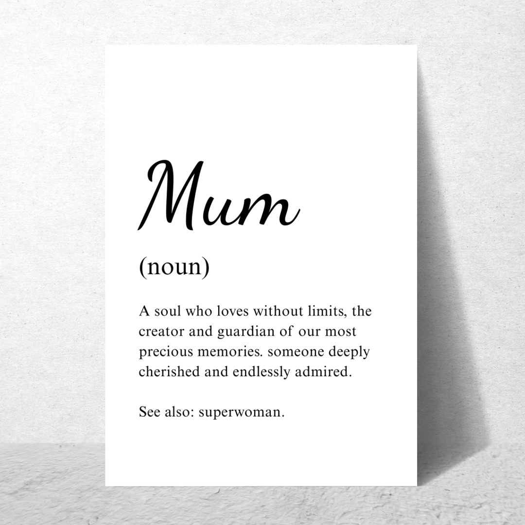 Mum Noun Frame