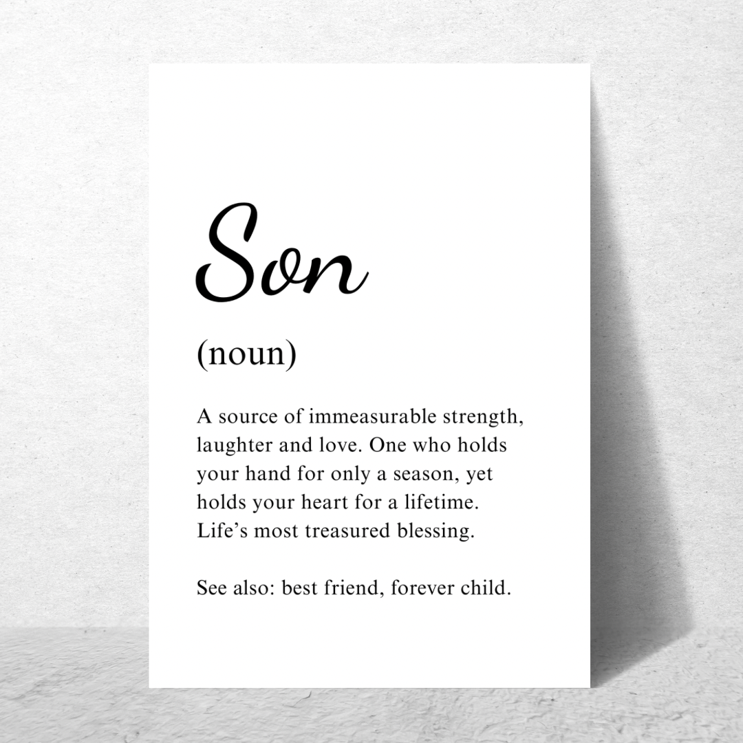 Son Noun Frame