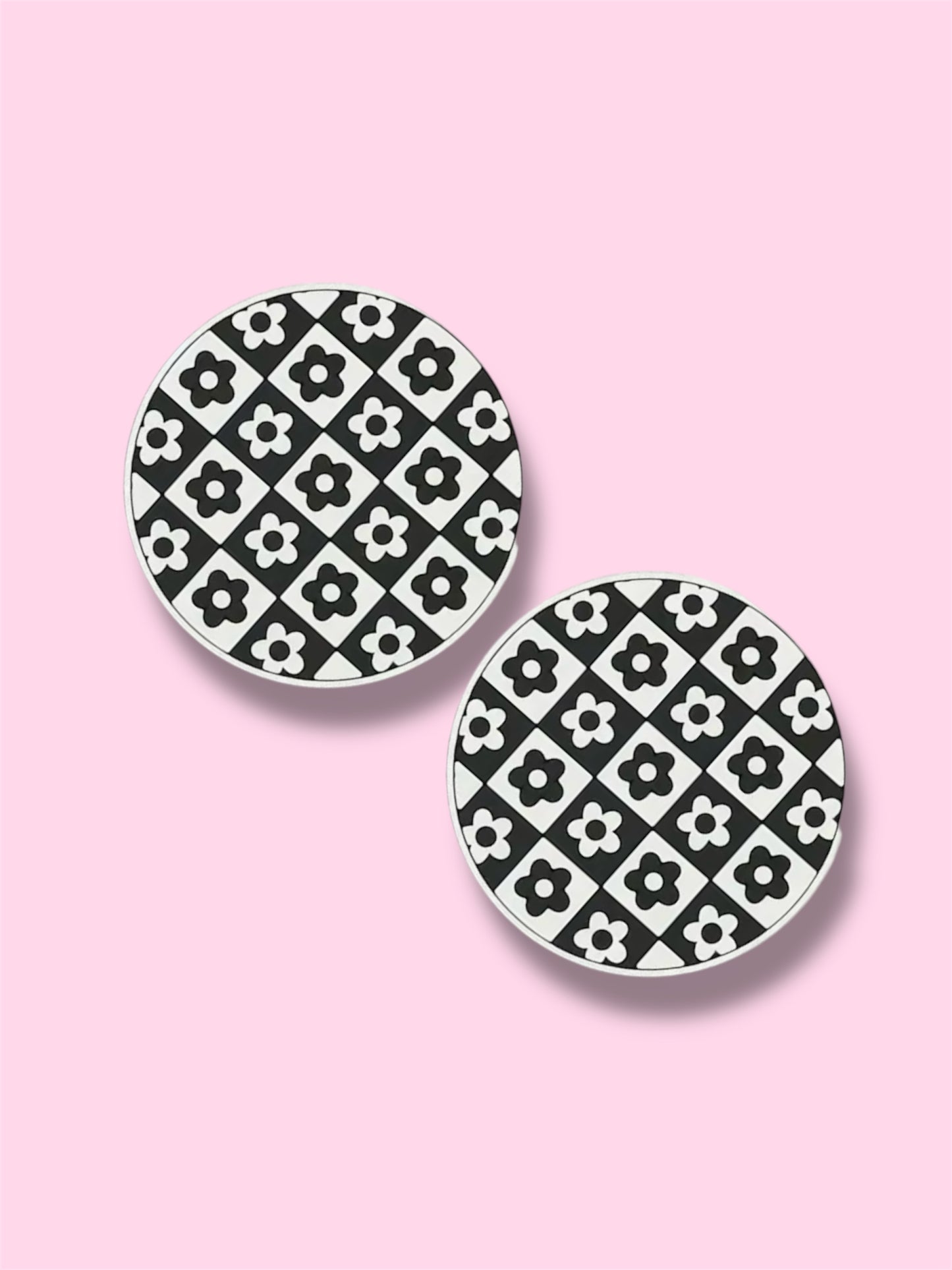 Retro Flower Car Coasters