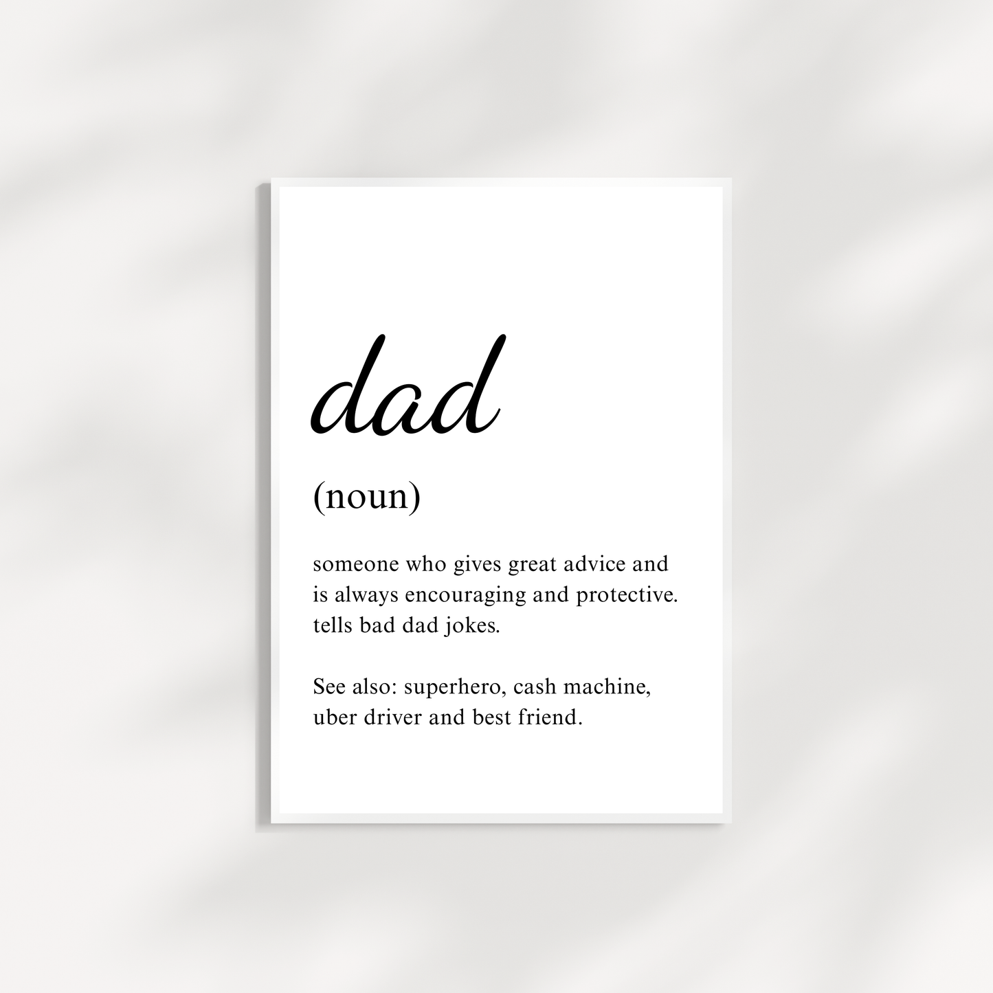 Dad Noun Frame