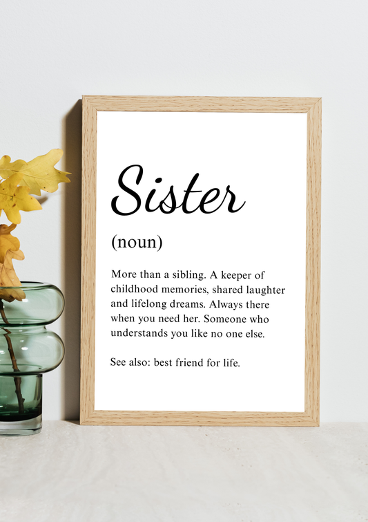 Sister Noun Frame