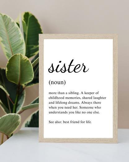 Sister Noun Frame