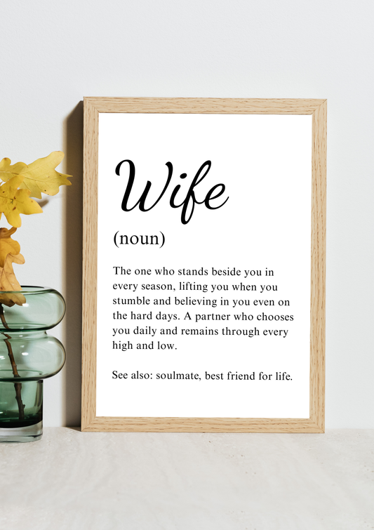 Wife Noun Frame