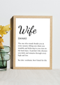 Wife Noun Frame