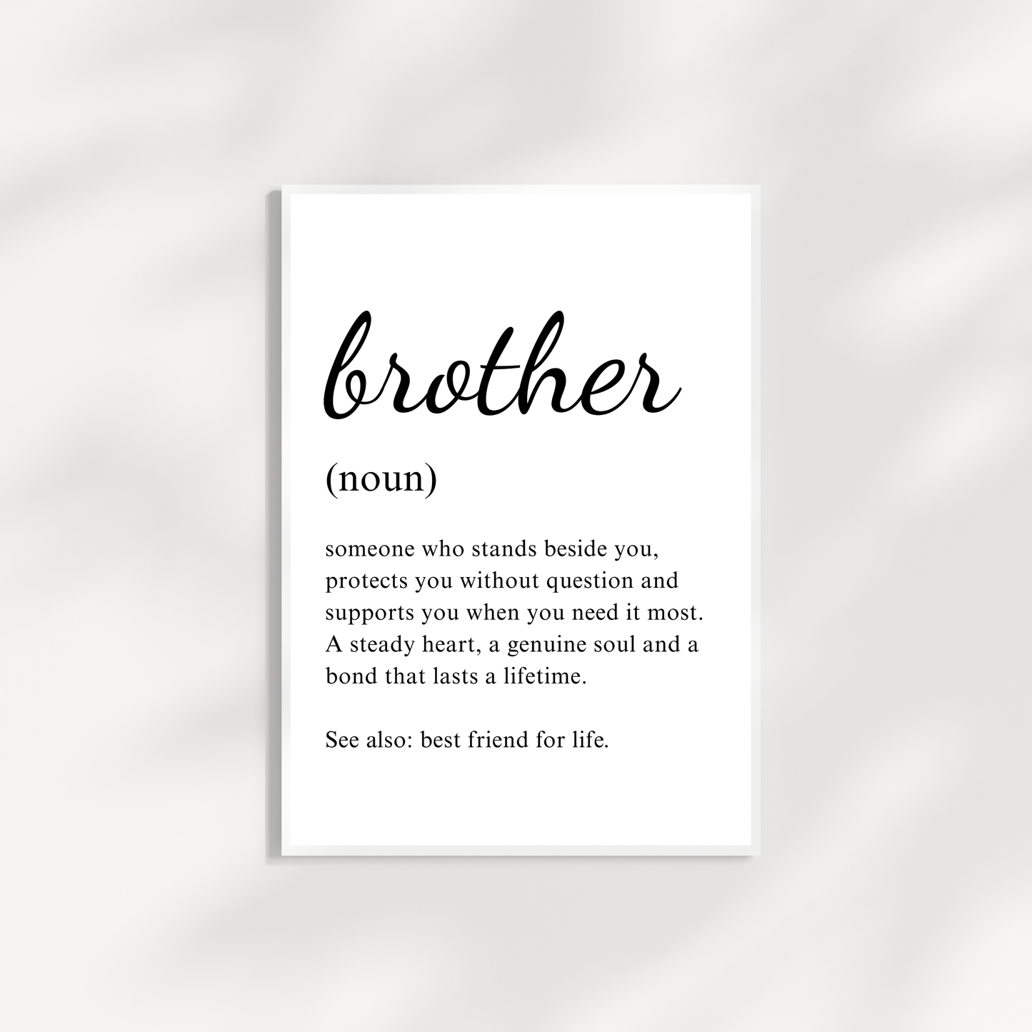 Brother Noun Frame