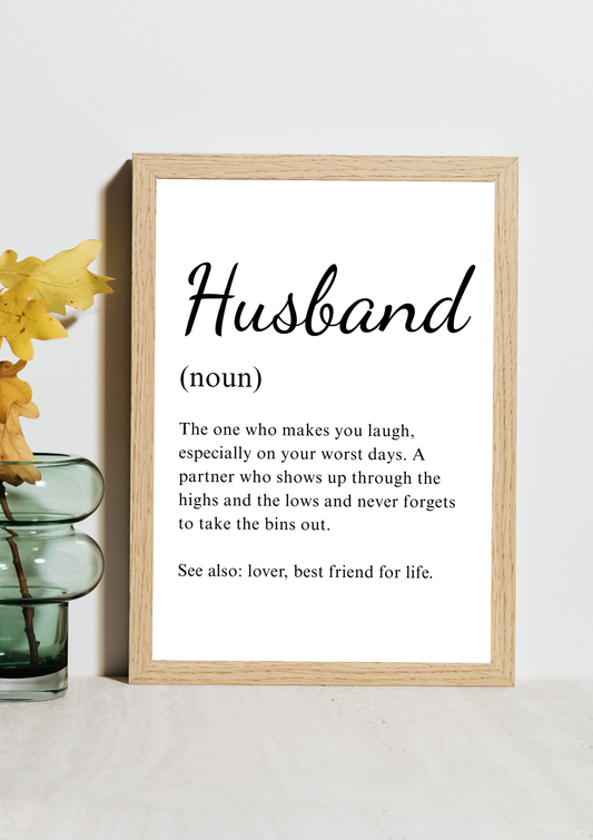 Husband Noun Frame