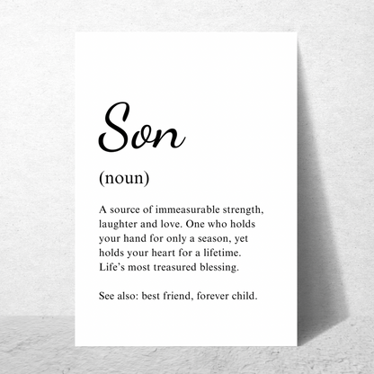 Son Noun Frame