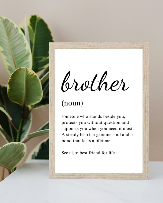 Brother Noun Frame