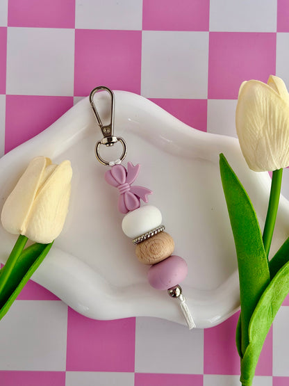 Bow Keyring - Lilac
