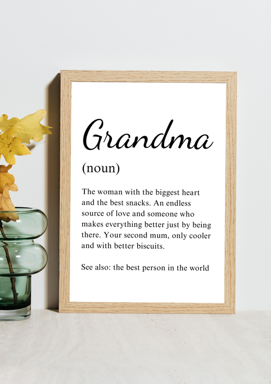 Grandma Noun Frame