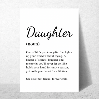 Daughter Noun Frame