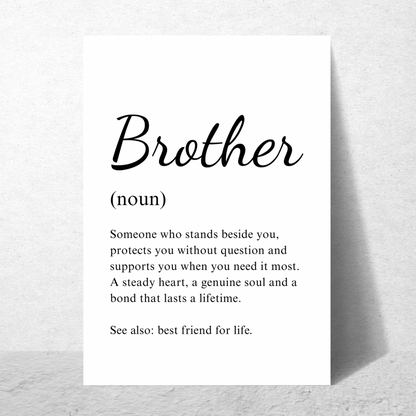 Brother Noun Frame