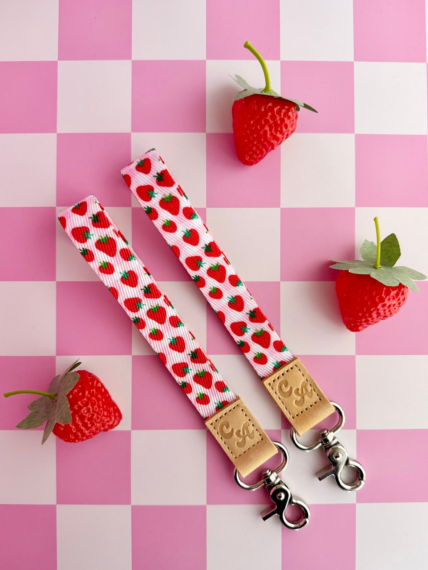 Strawberry Fields Wristlet