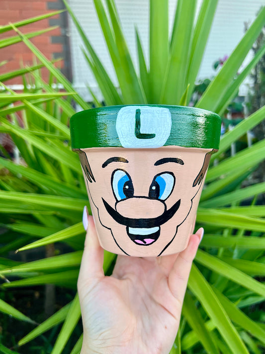 Luigi Painted Pot
