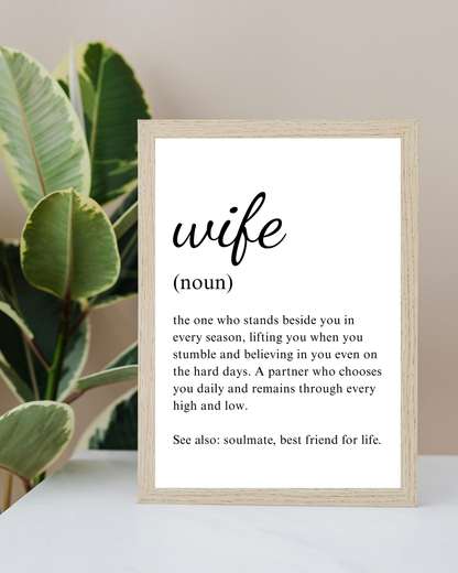 Wife Noun Frame