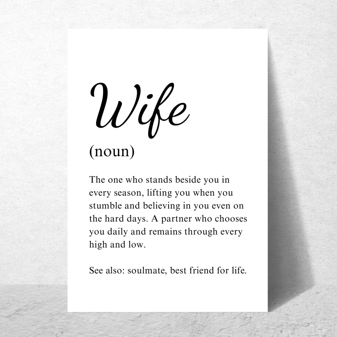 Wife Noun Frame