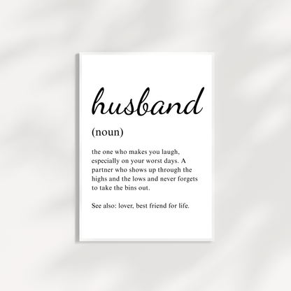 Husband Noun Frame