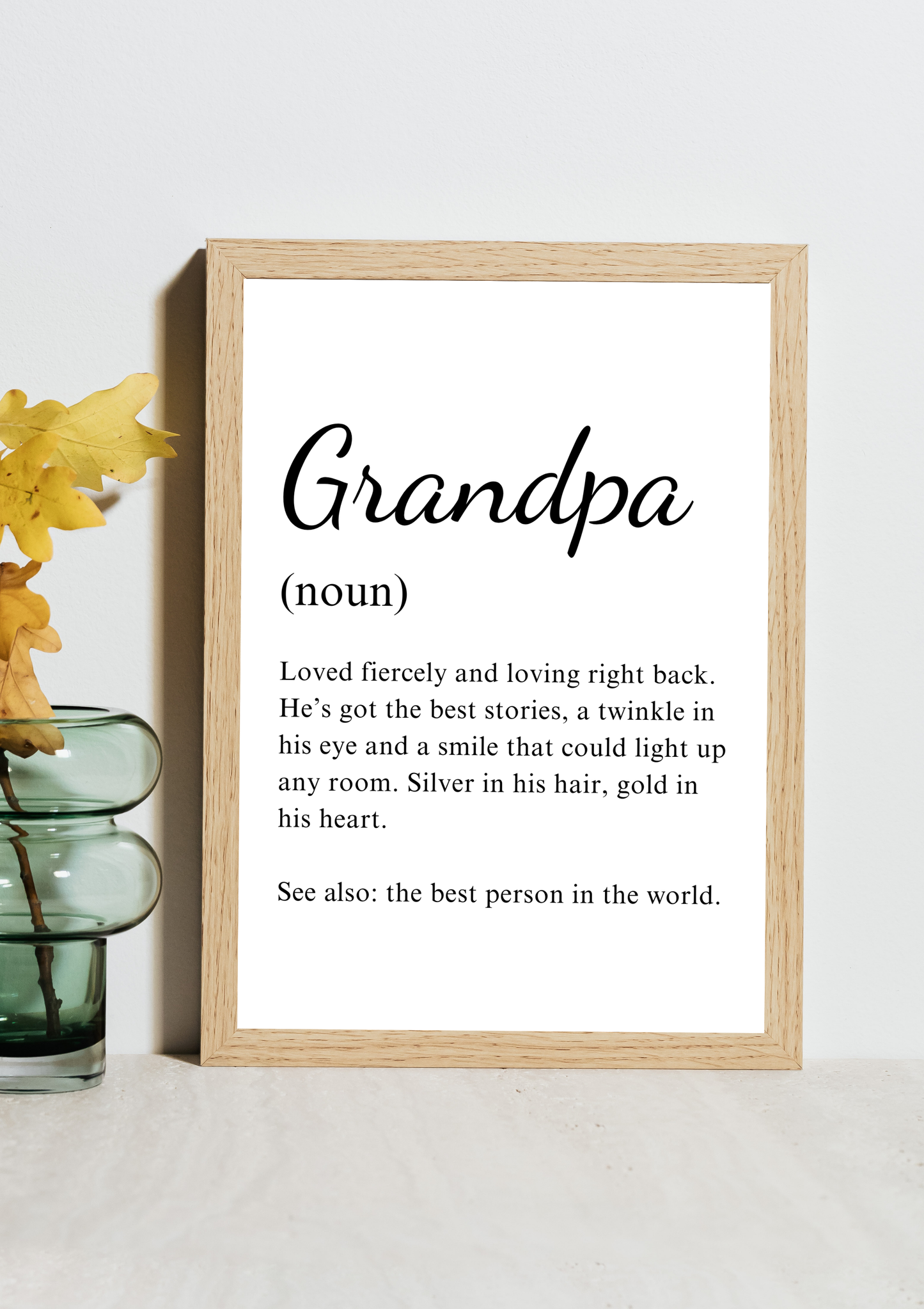 Grandpa Noun Frame