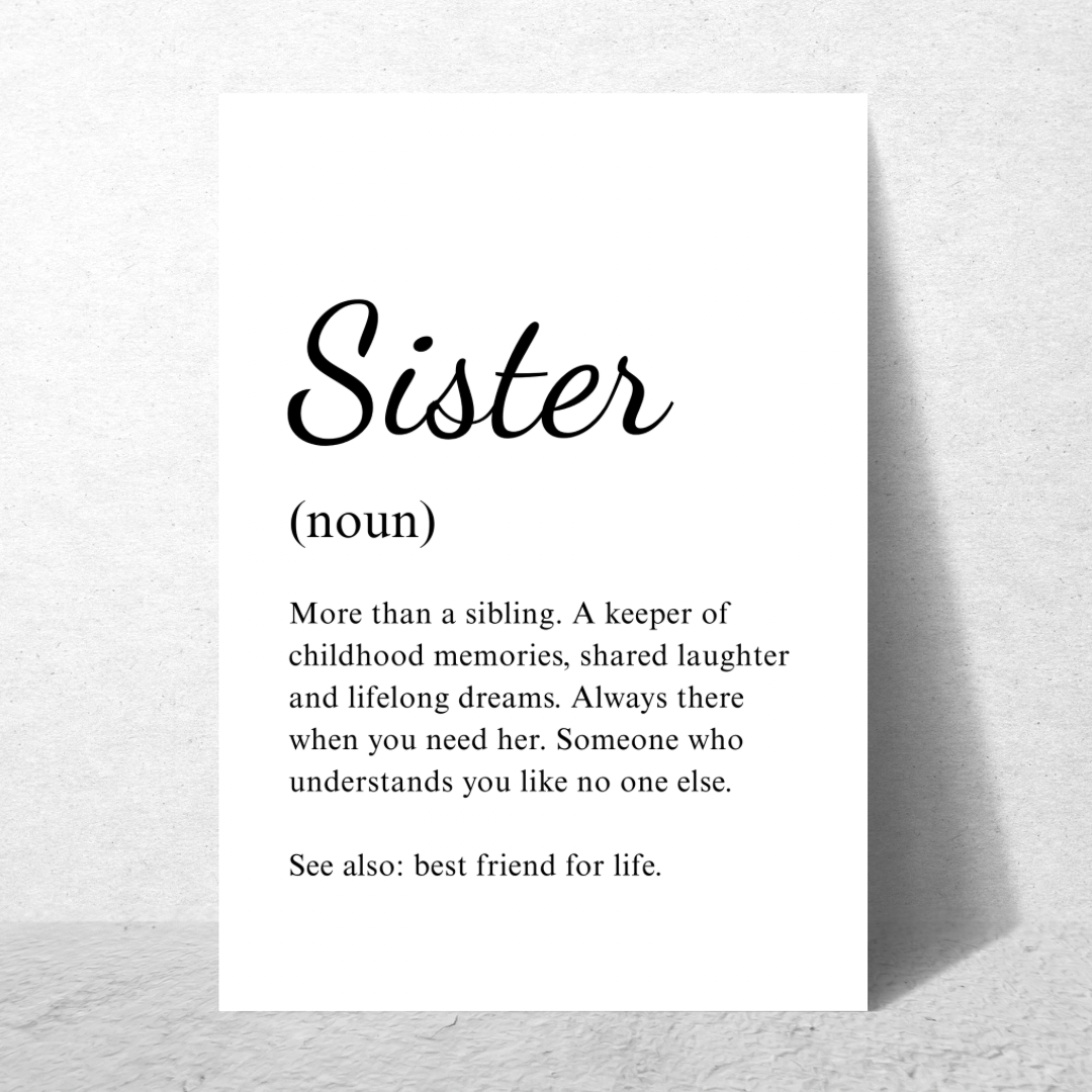 Sister Noun Frame