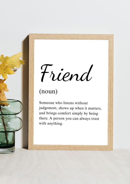 Friend Noun Frame
