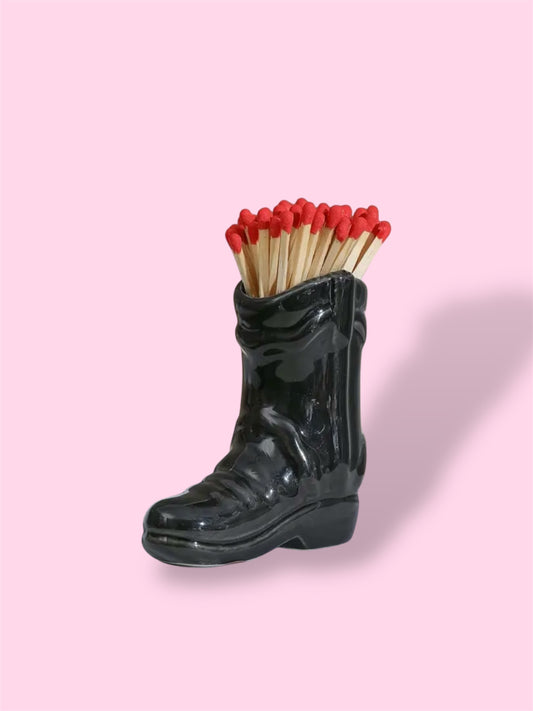 Cowboy Boot Match Holder - Black