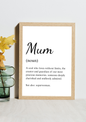 Mum Noun Frame