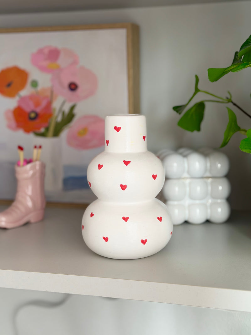 White Amour Vase
