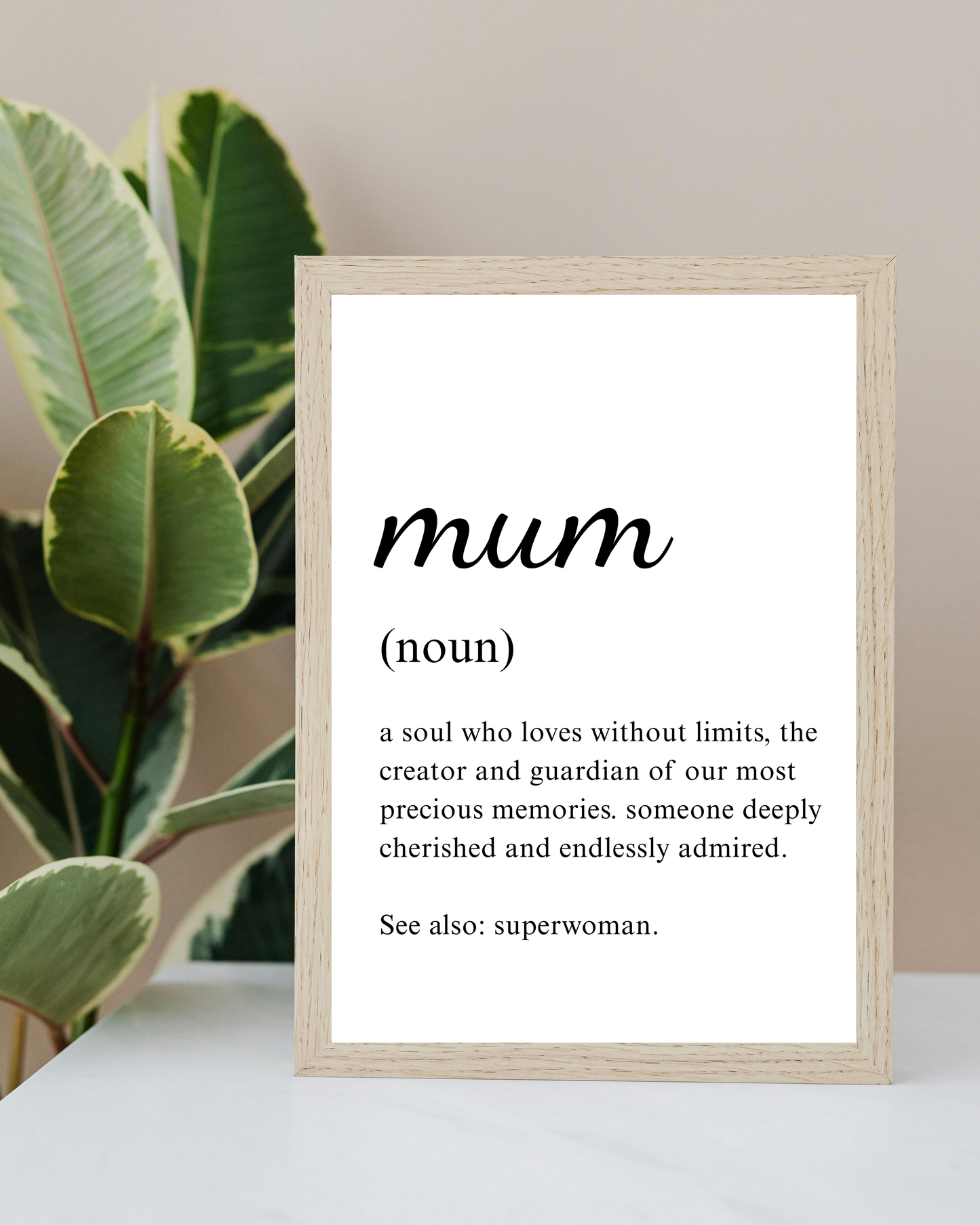 Mum Noun Frame