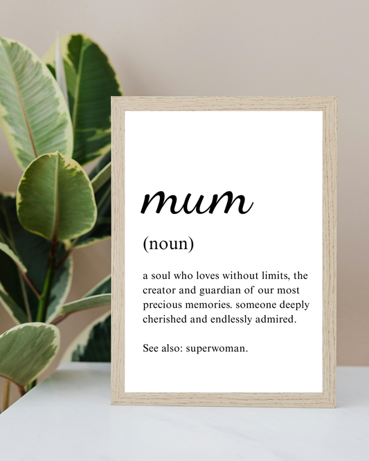 Mum Noun Frame