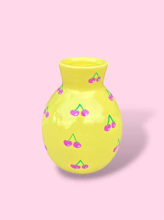Cherry Vase - Yellow