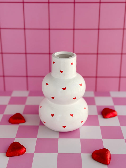 White Amour Vase