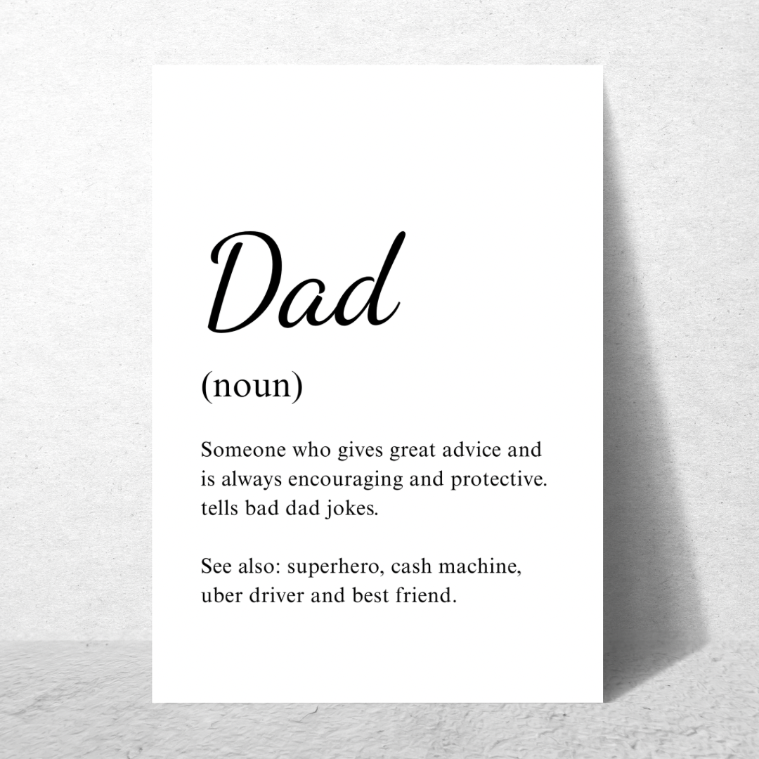 Dad Noun Frame