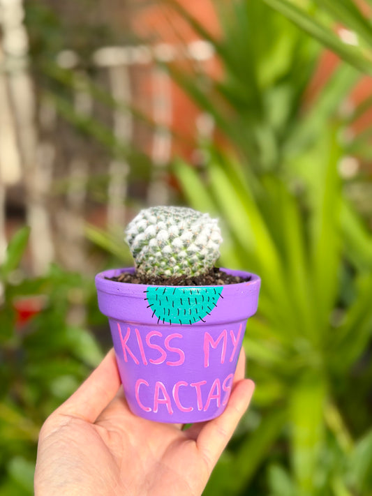 Kiss My Cactass Pot