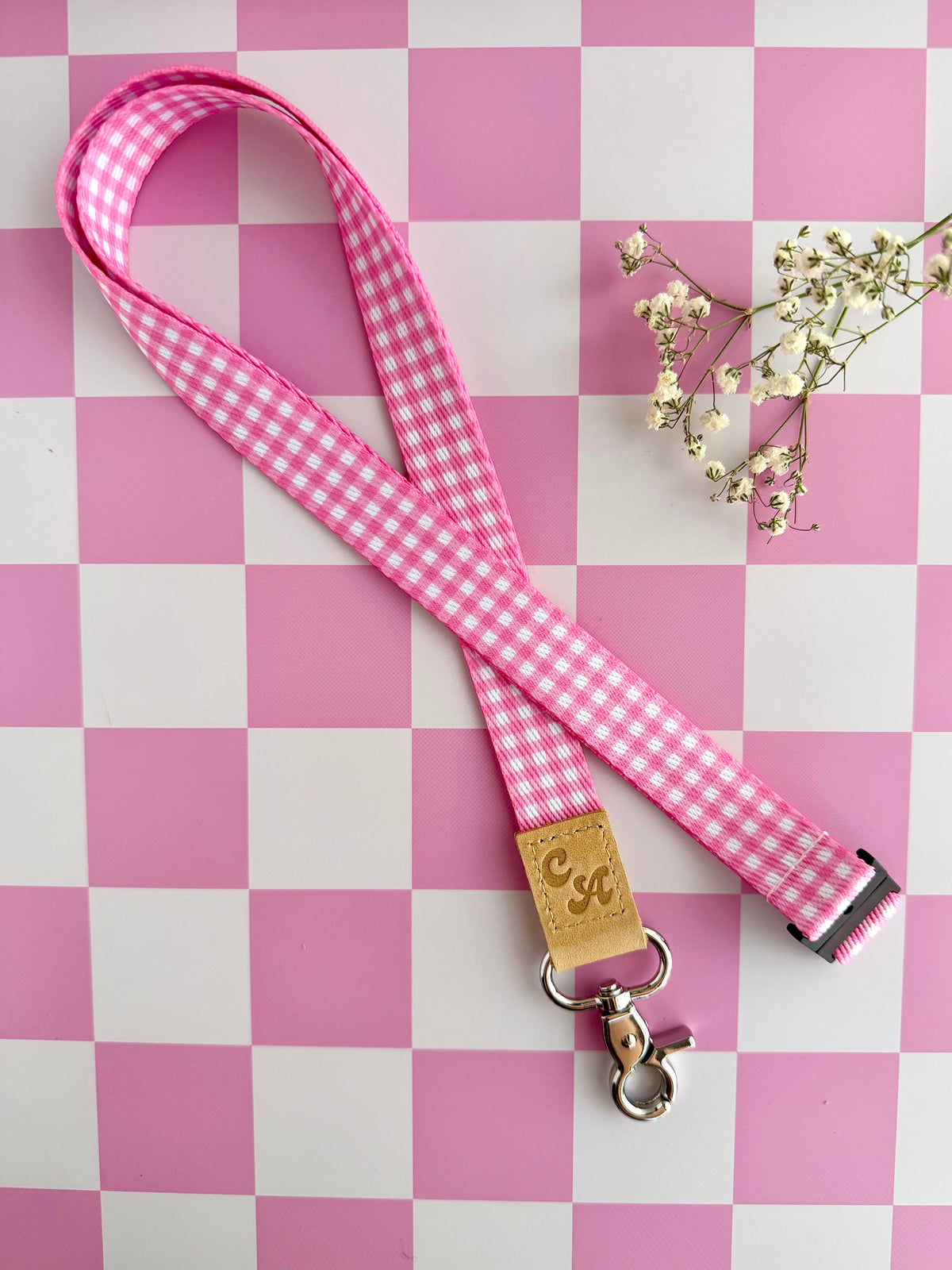 Pink Picnic Lanyard