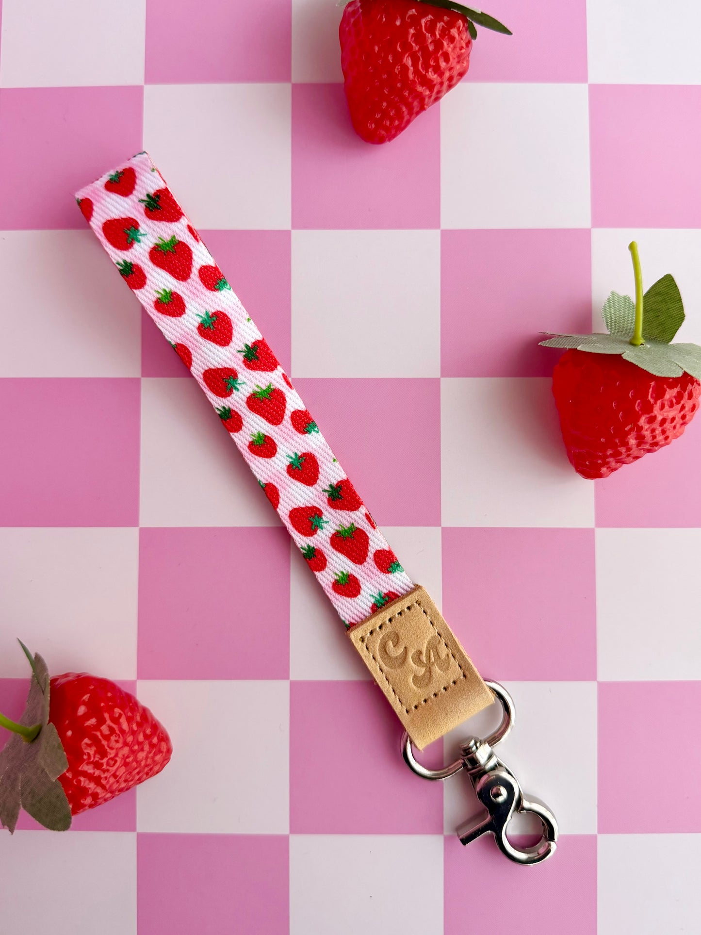 Strawberry Fields Wristlet