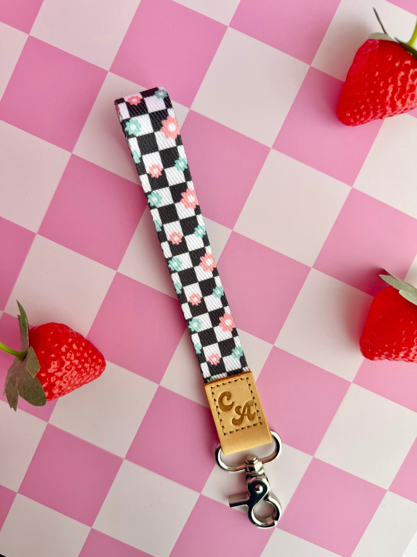 Retro Bloom Wristlet