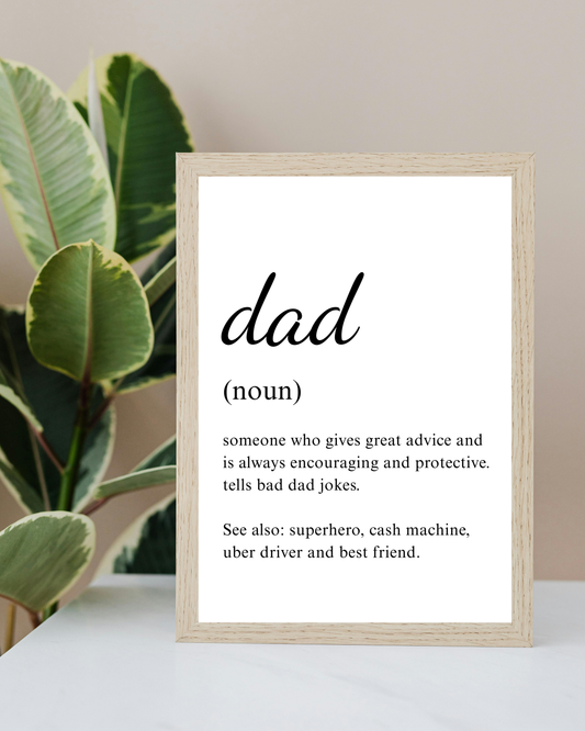 Dad Noun Frame