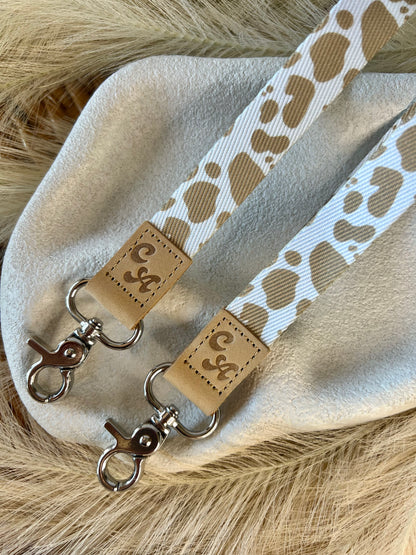 Cow Print Wristlet