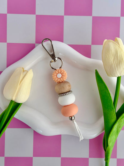 Daisy Keyring - Peach