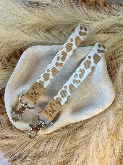 Cow Print Wristlet