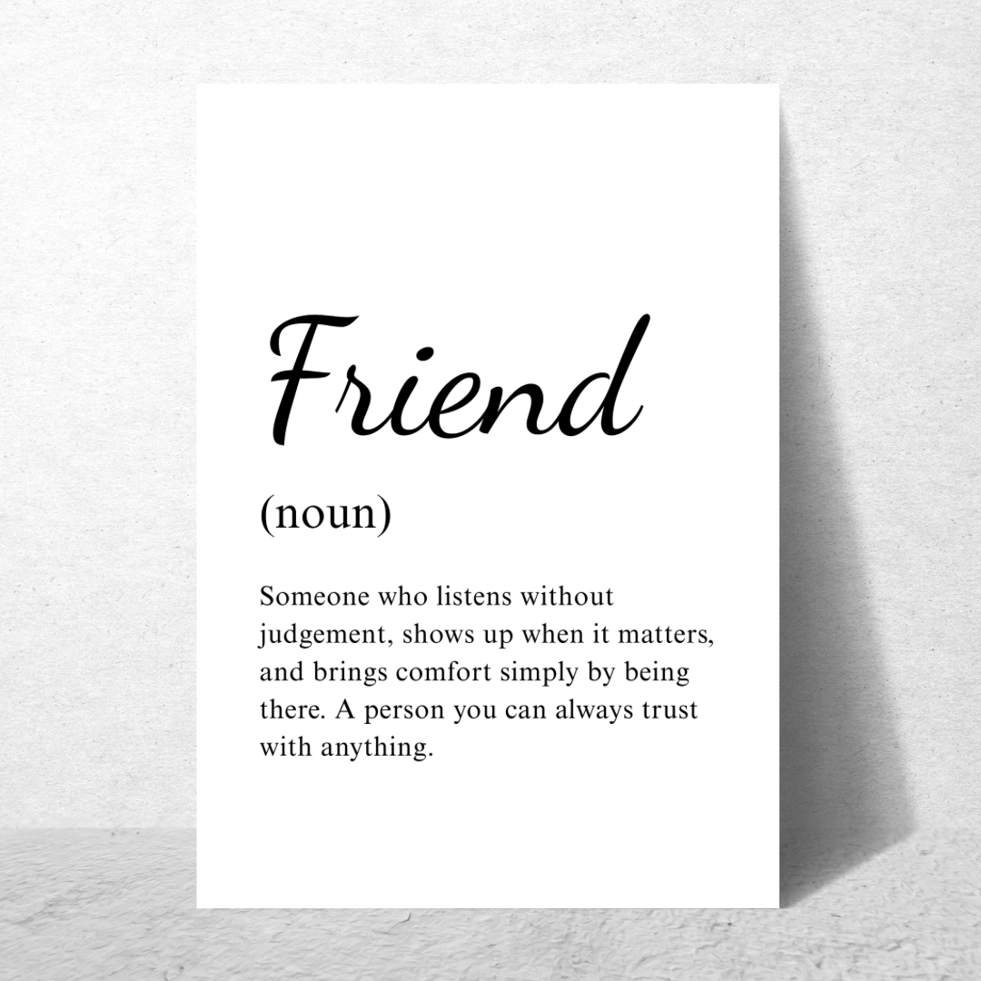 Friend Noun Frame