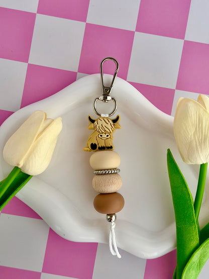 Highland Cow Keyring