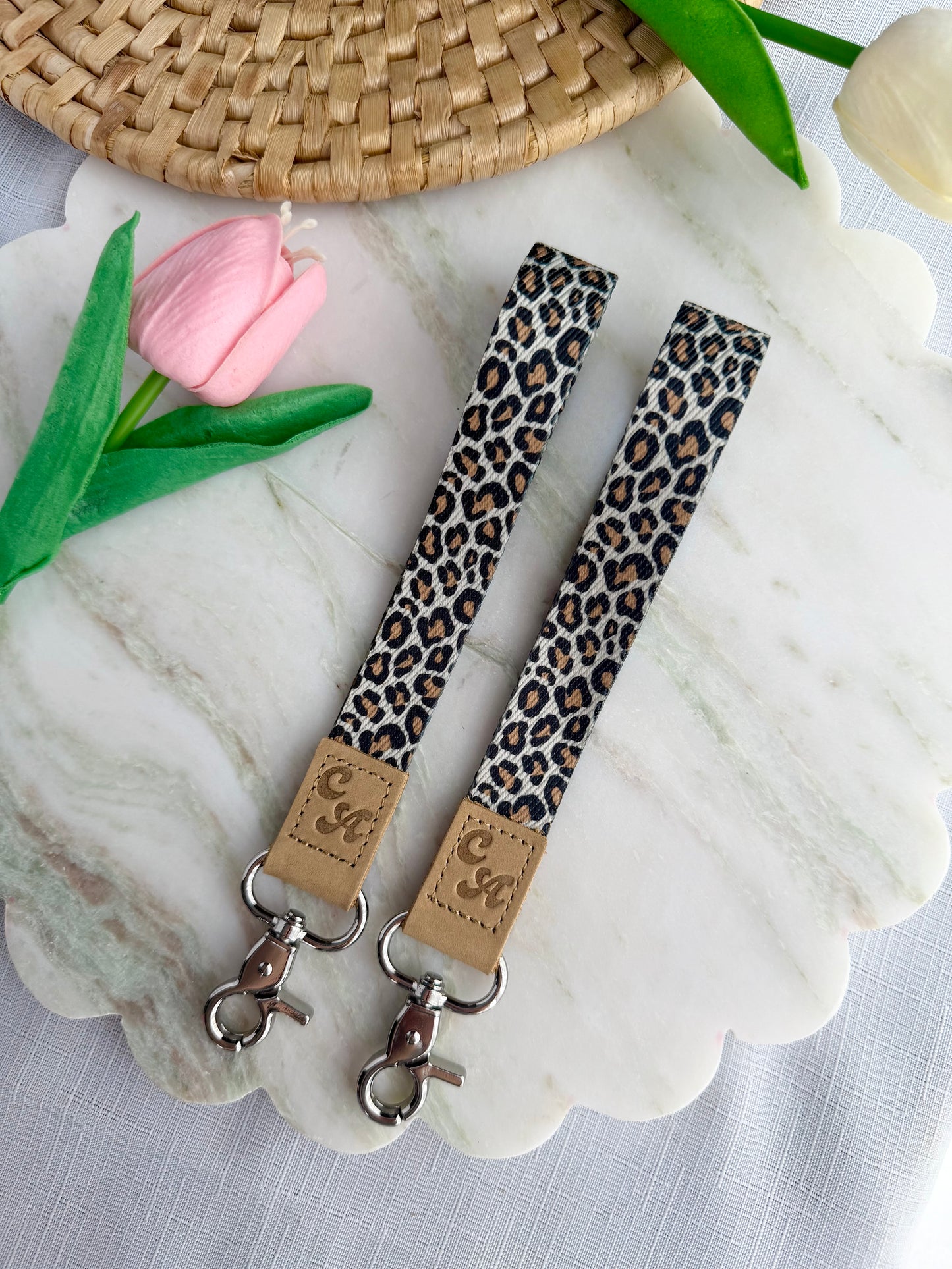 Leopard Wristlet