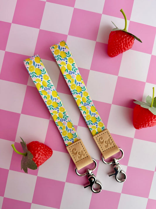 Lemon Bliss Wristlet