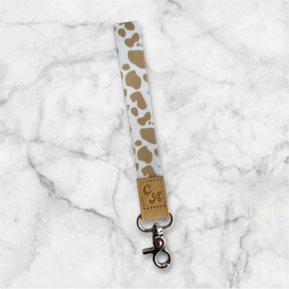 Cow Print Wristlet