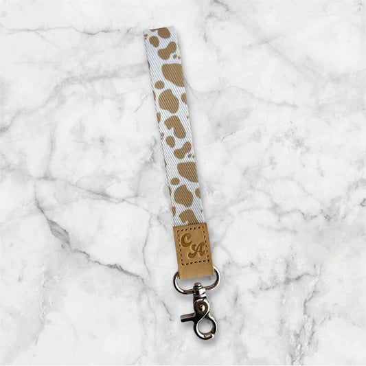 Cow Print Wristlet