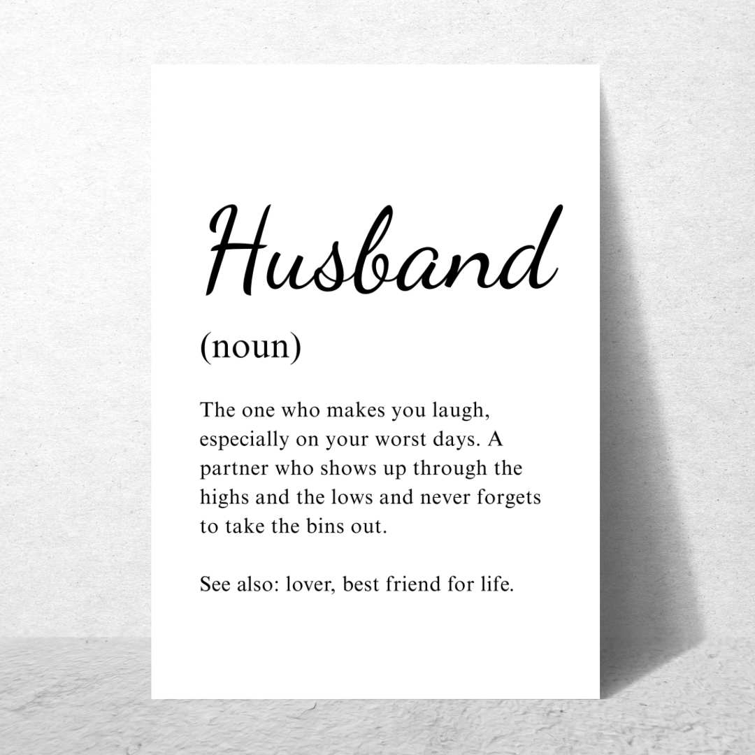 Husband Noun Frame