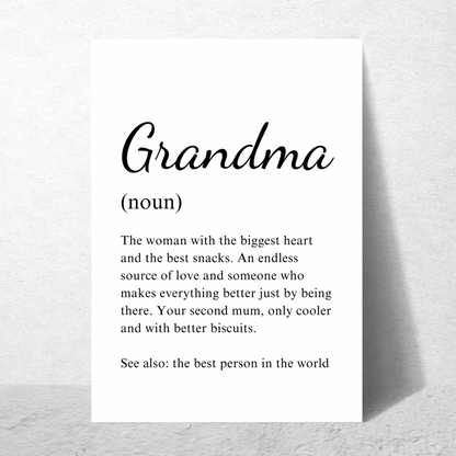 Grandma Noun Frame