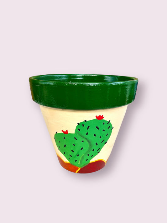 Green Cactus Pot