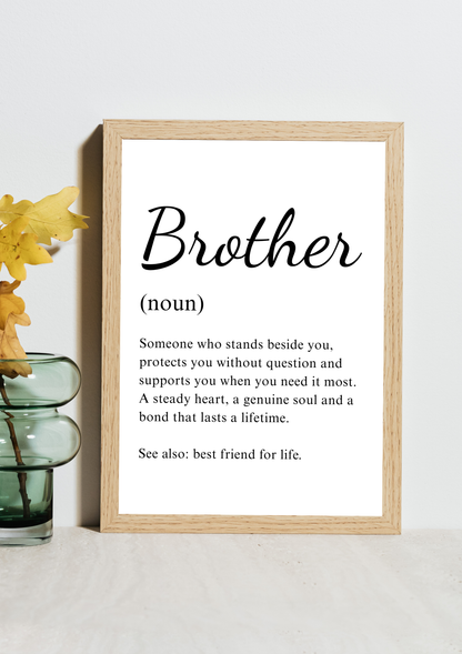 Brother Noun Frame